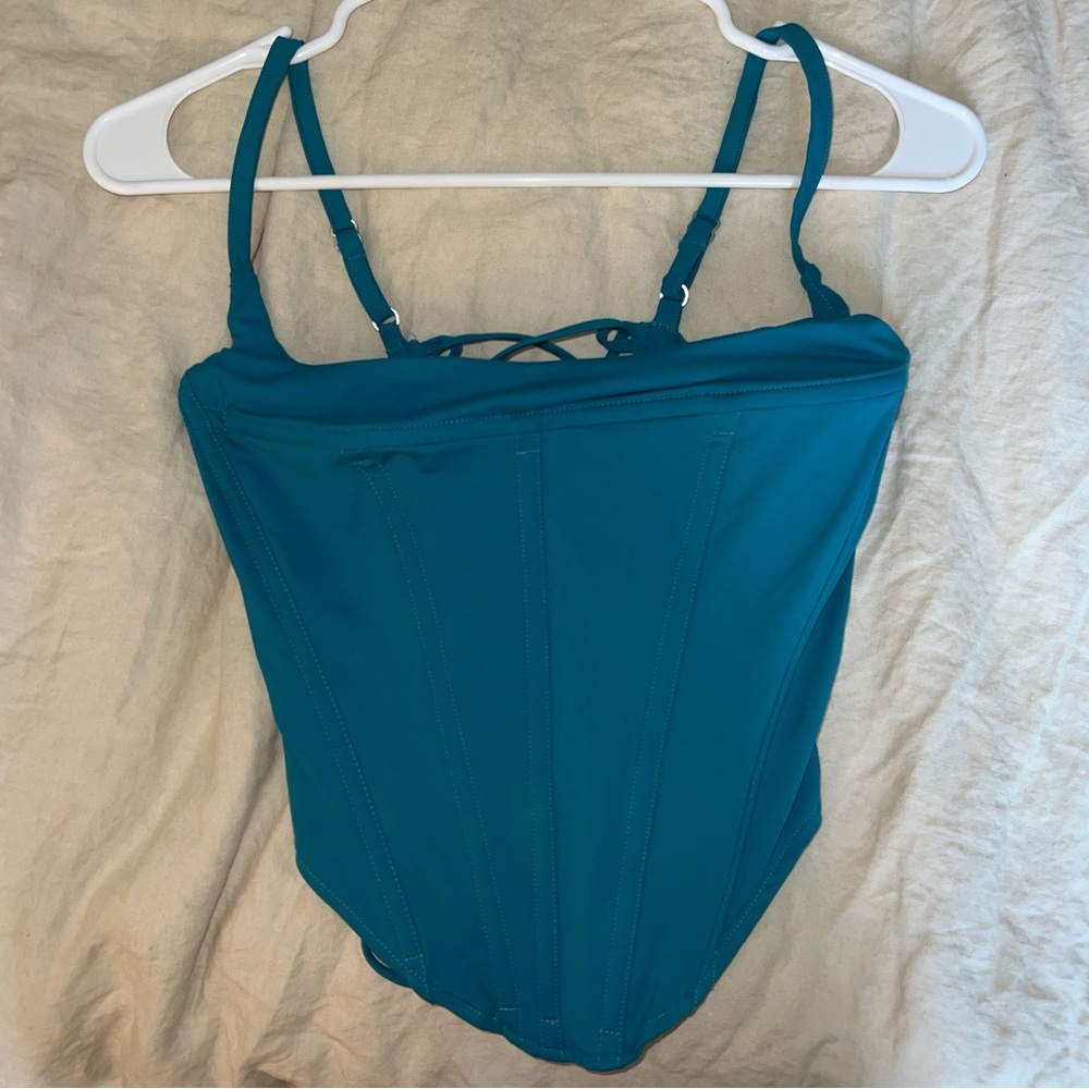 Miaou - turquoise corset top
